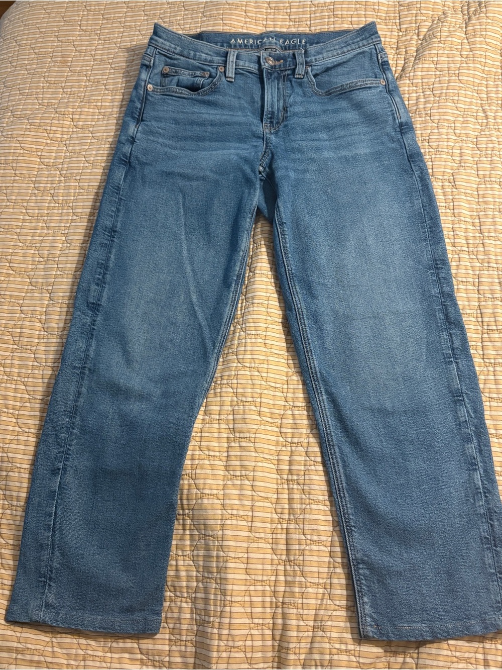American Eagle Outfitters Classic Straight Leg Denim Blue Jeans Size 2